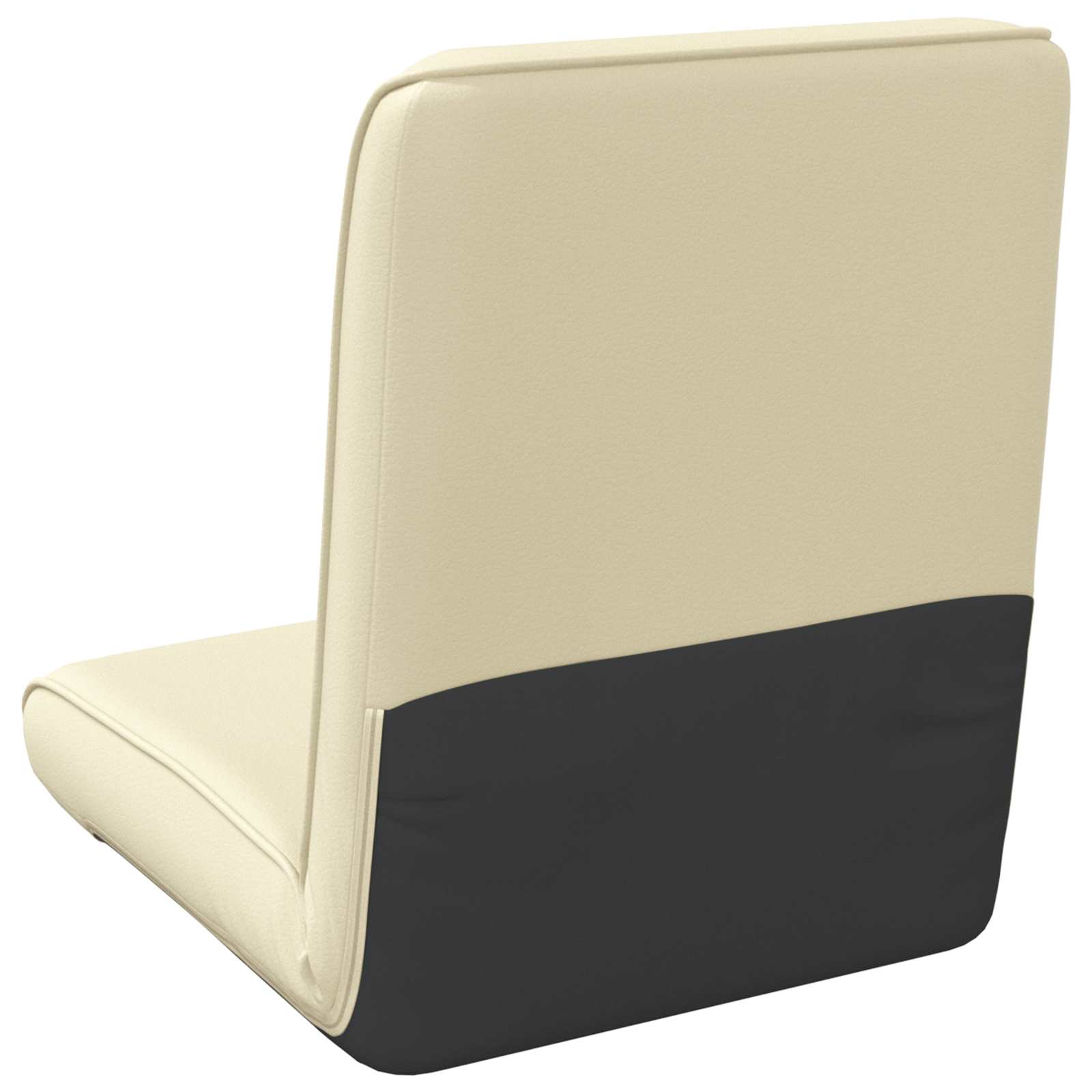 vidaXL Vloerstoel Crème 50 x 73 x 60 cm Nep Leer