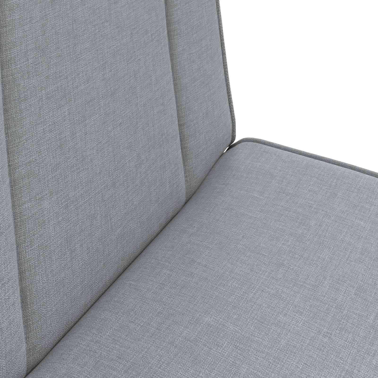 vidaXL Vloerstoel Lichtgrijs 50 x 73 x 60 cm Stof