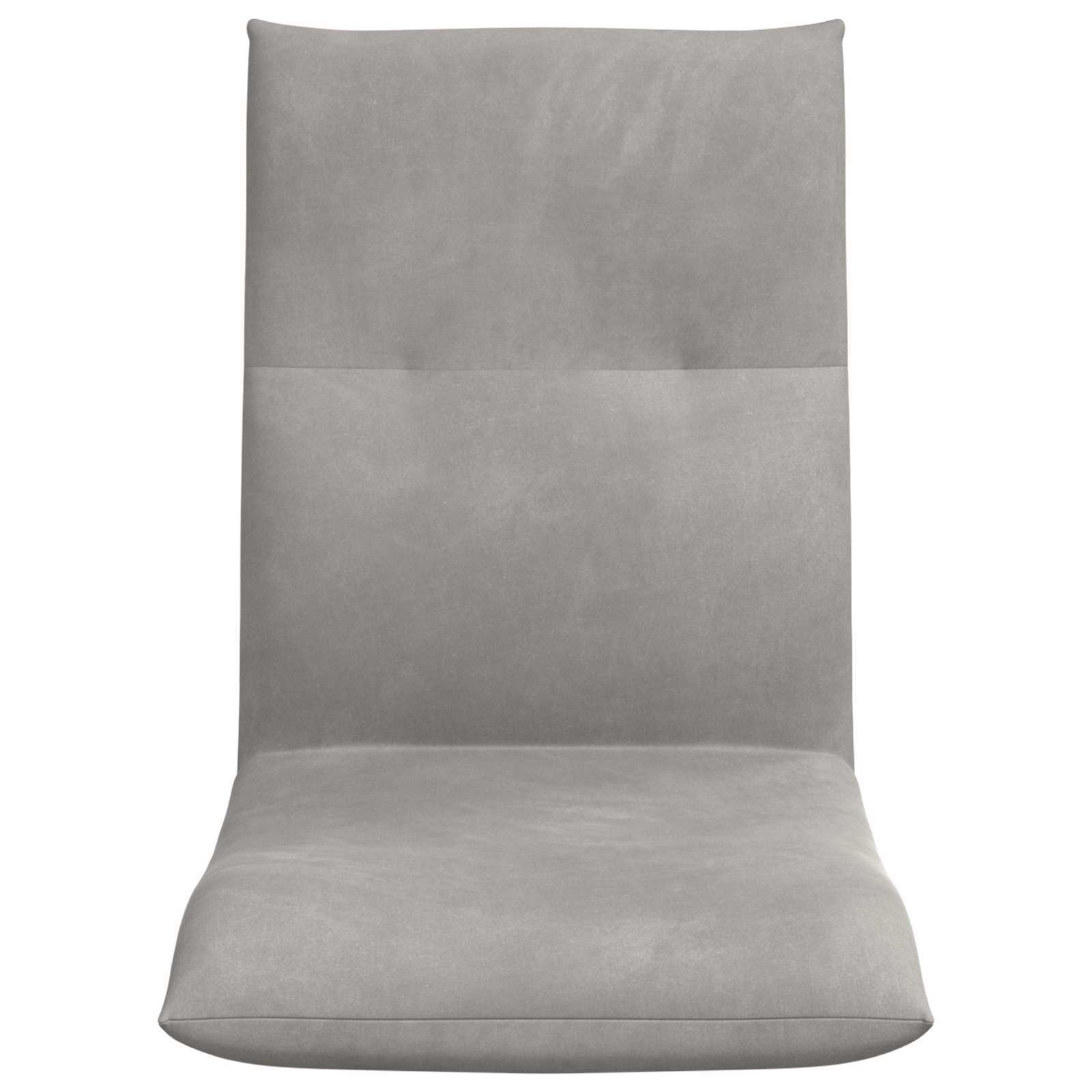 vidaXL Vloerstoel Lichtgrijs 46 x 50 x 61 cm Fluweel