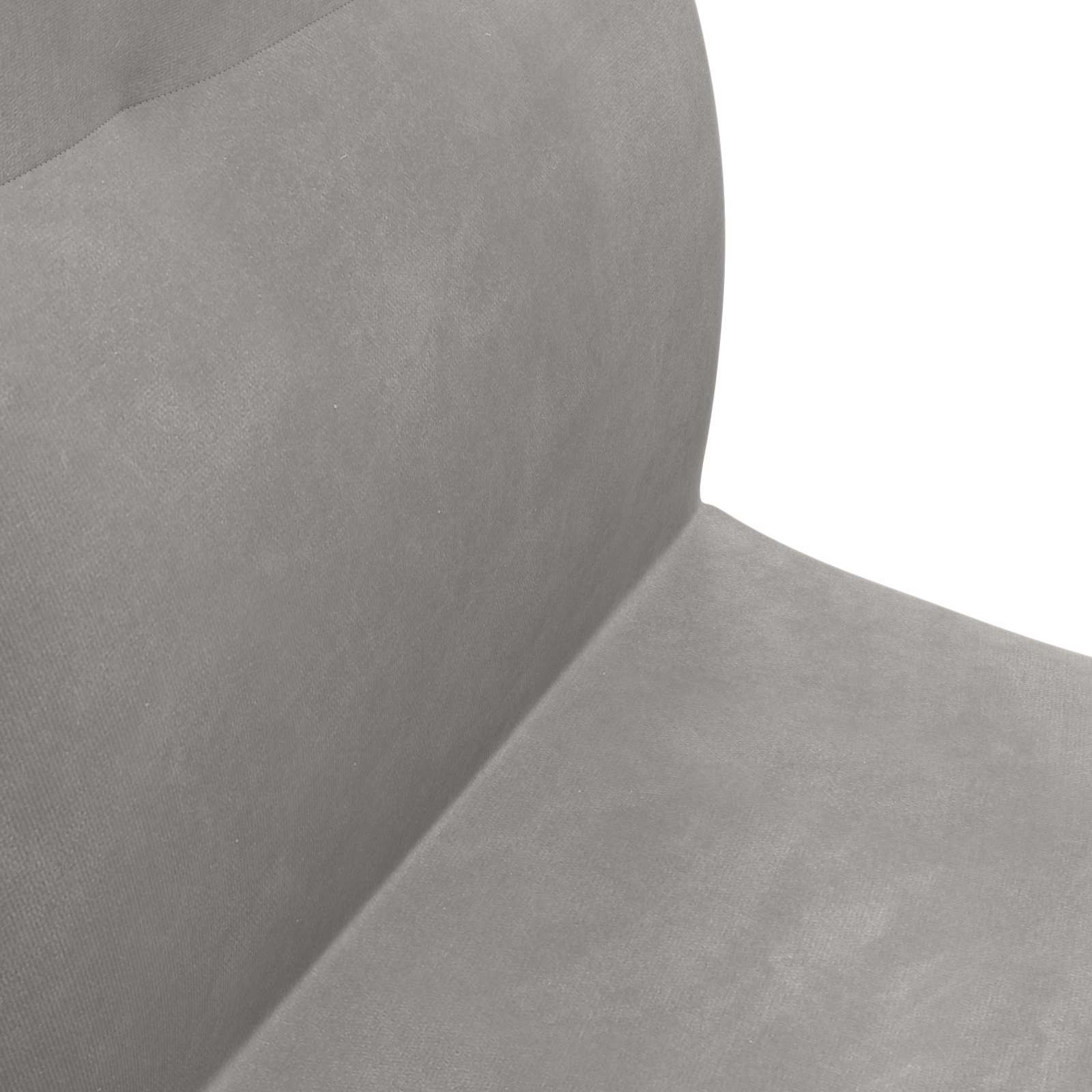 vidaXL Vloerstoel Lichtgrijs 46 x 50 x 61 cm Fluweel