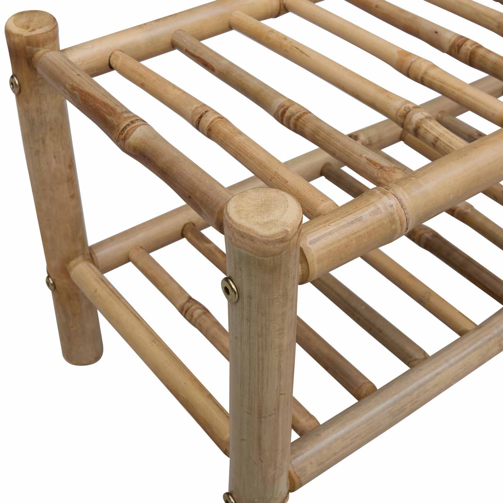 vidaXL Schoenenrek met plank met opslag Naturel 68 x 28 x 30 cm Bamboe