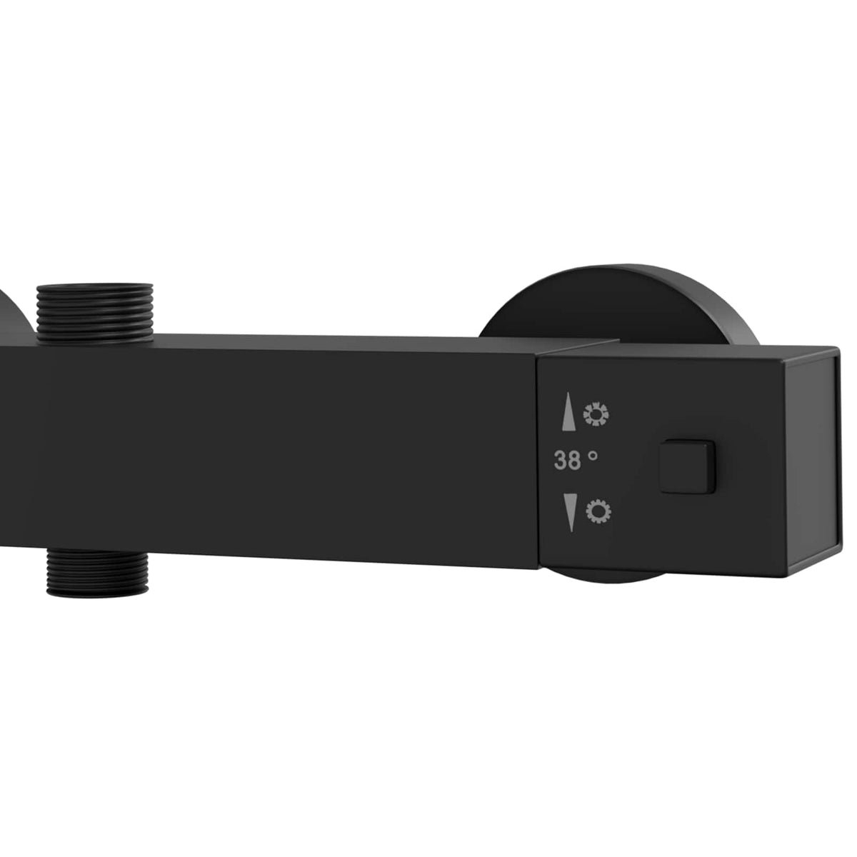 vidaXL Thermostatische douchemixer RVS 201 25,5 x 7 x 6 cm zilver