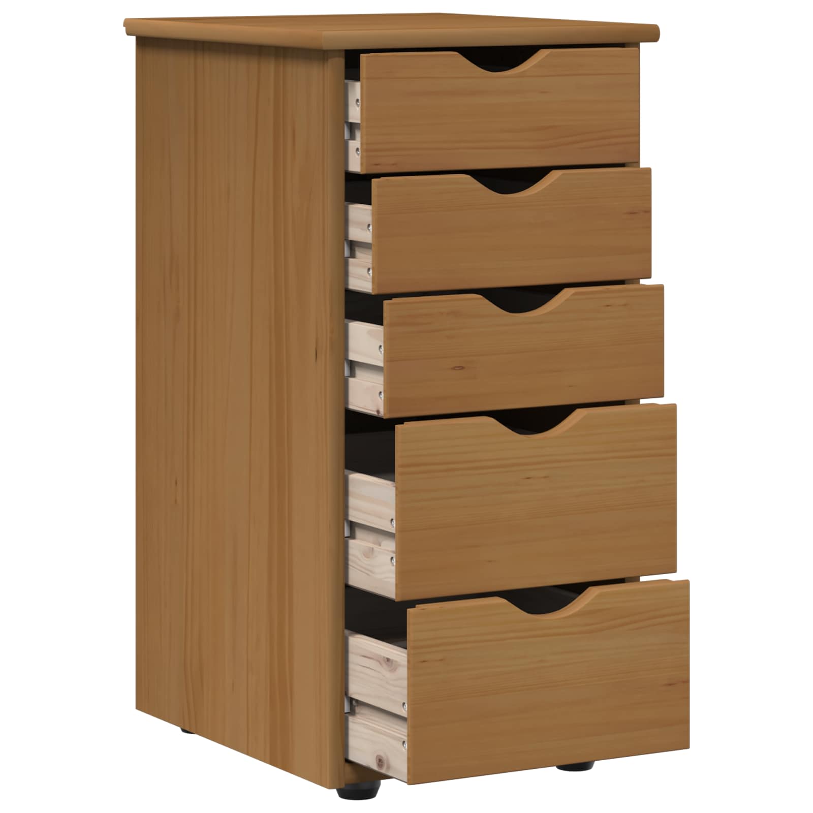 vidaXL Kast Honingbruin 34 x 39 x 61,5 cm Massief Vurenhout
