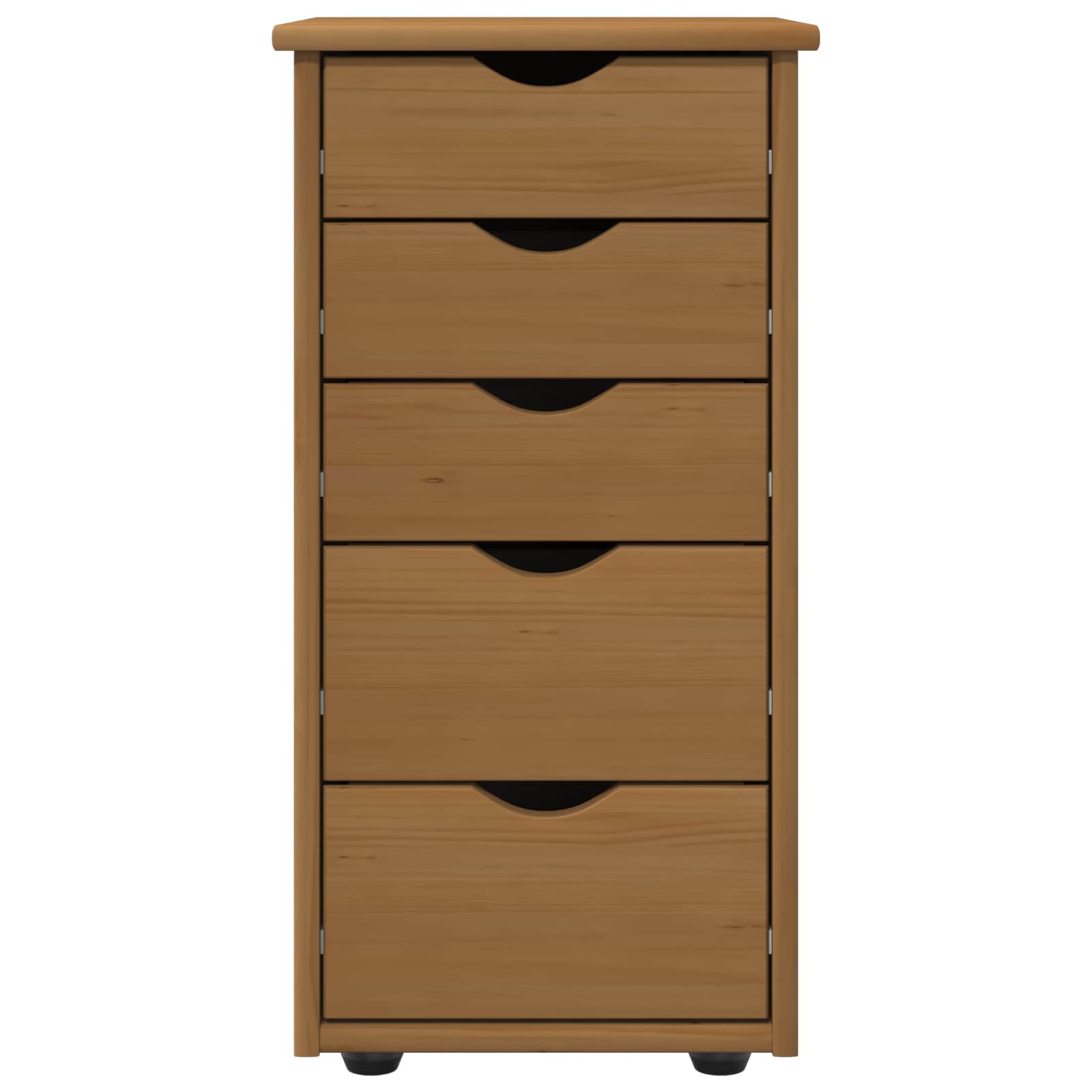 vidaXL Kast Honingbruin 34 x 39 x 61,5 cm Massief Vurenhout