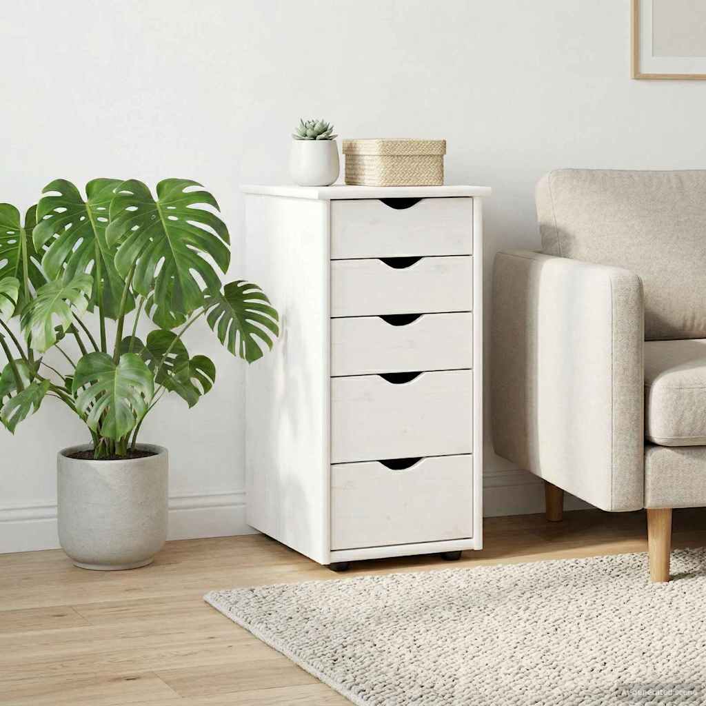 vidaXL Kast Honingbruin 34 x 39 x 61,5 cm Massief Vurenhout