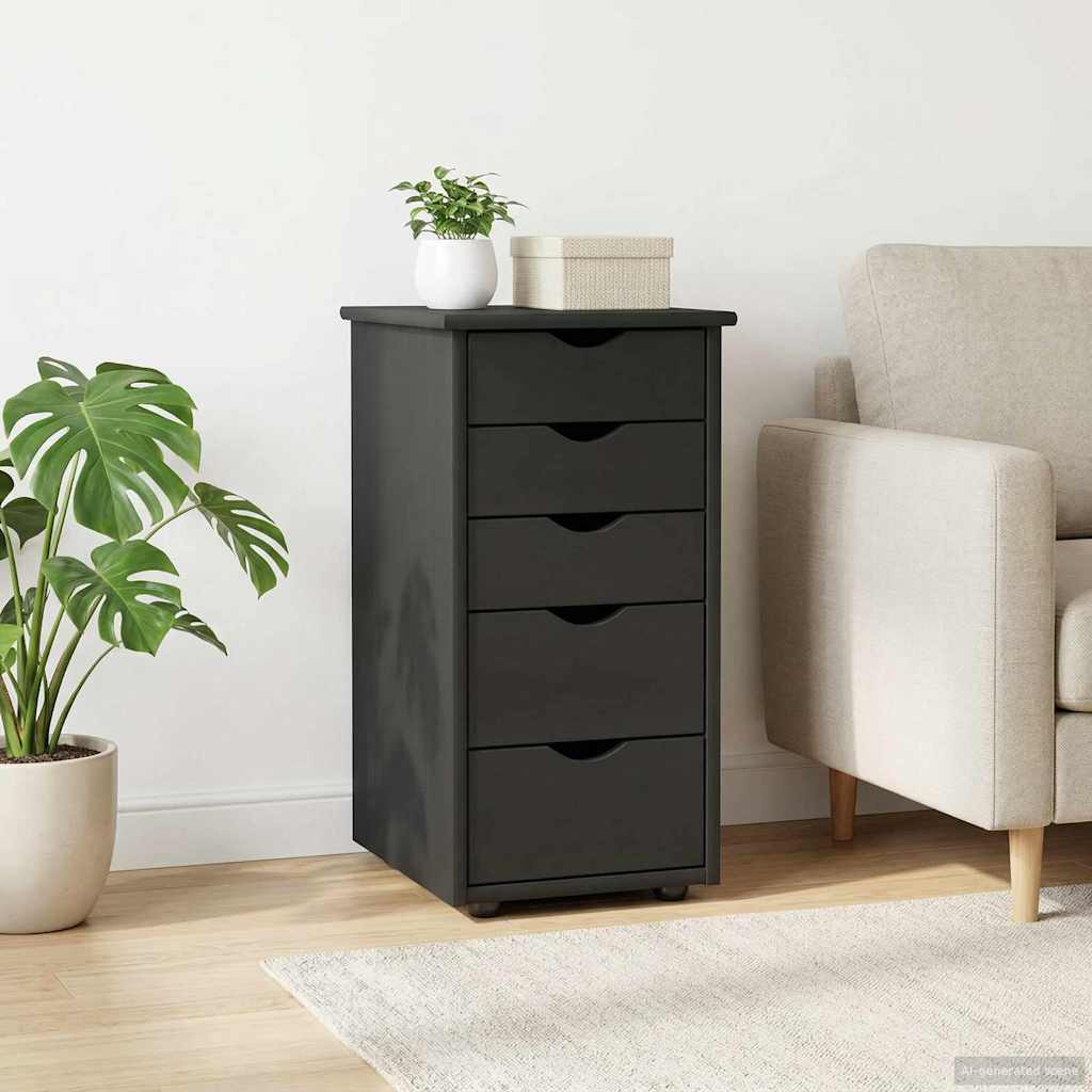 vidaXL Kast Honingbruin 34 x 39 x 61,5 cm Massief Vurenhout