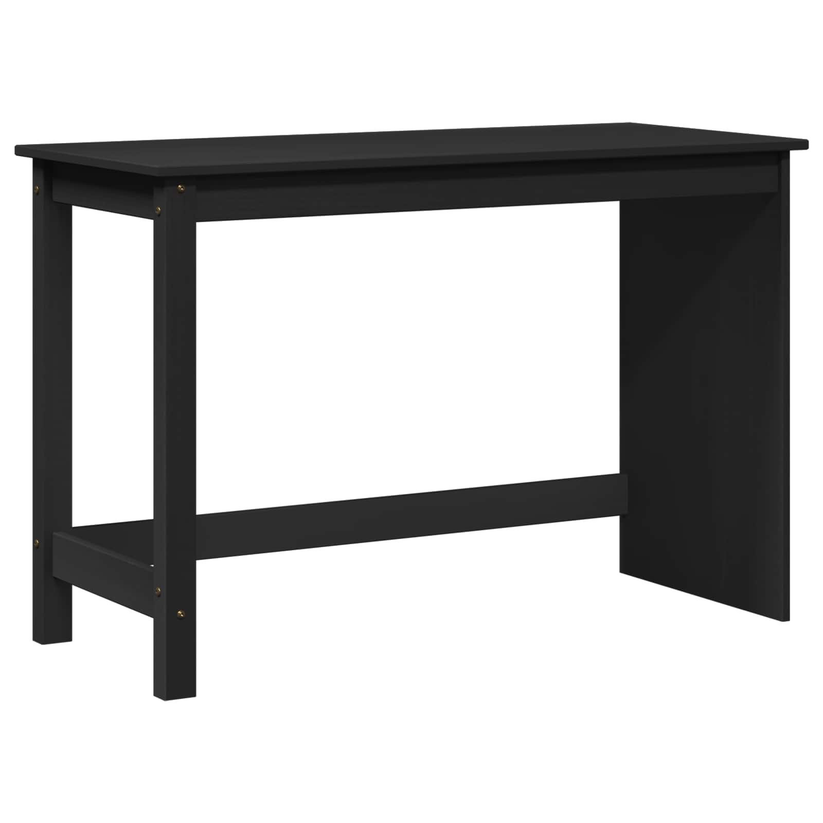 vidaXL Bureau Honingbruin 112 x 50 x 75 cm Massief Vurenhout