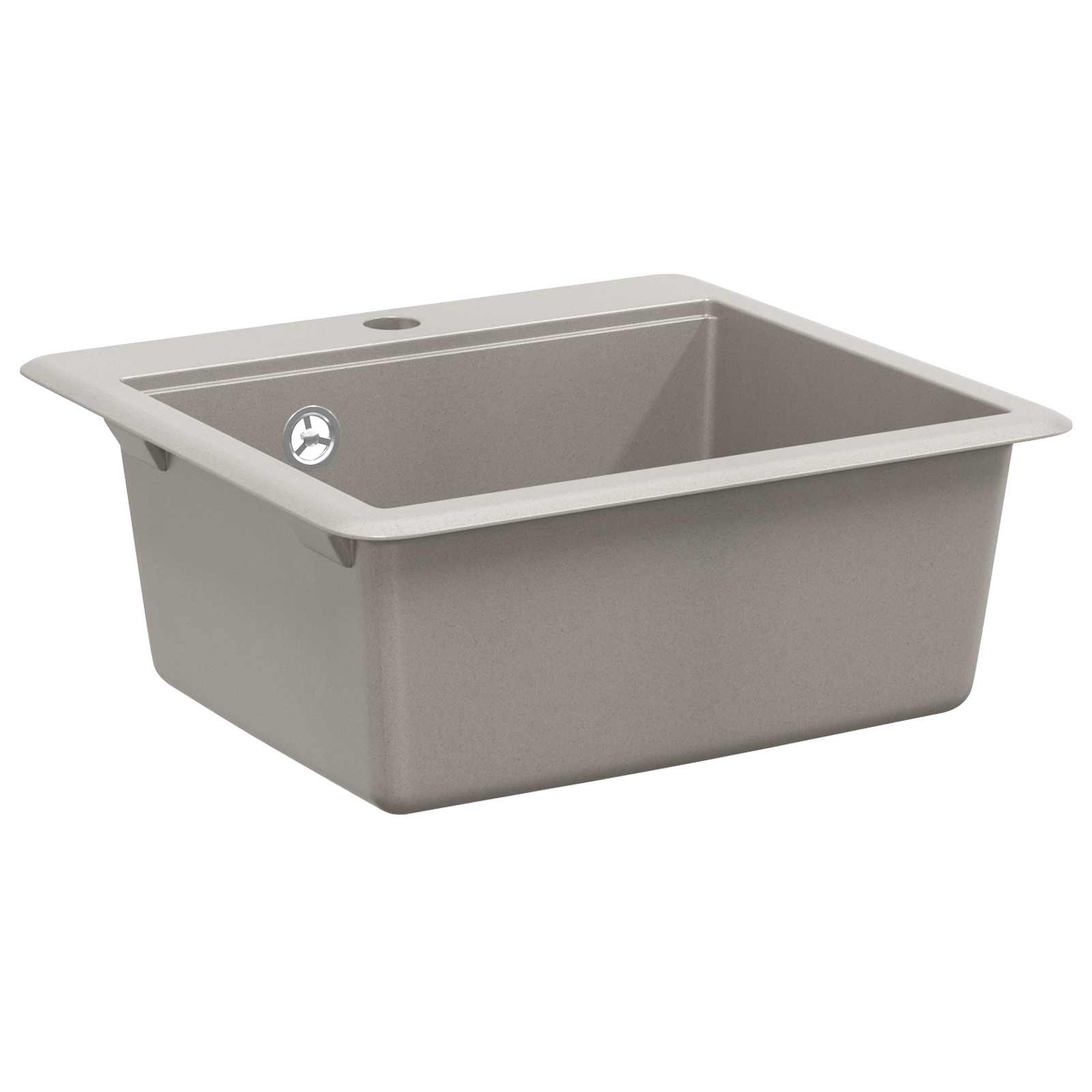 vidaXL Wasbak Zwart 470 x 440 mm Graniet