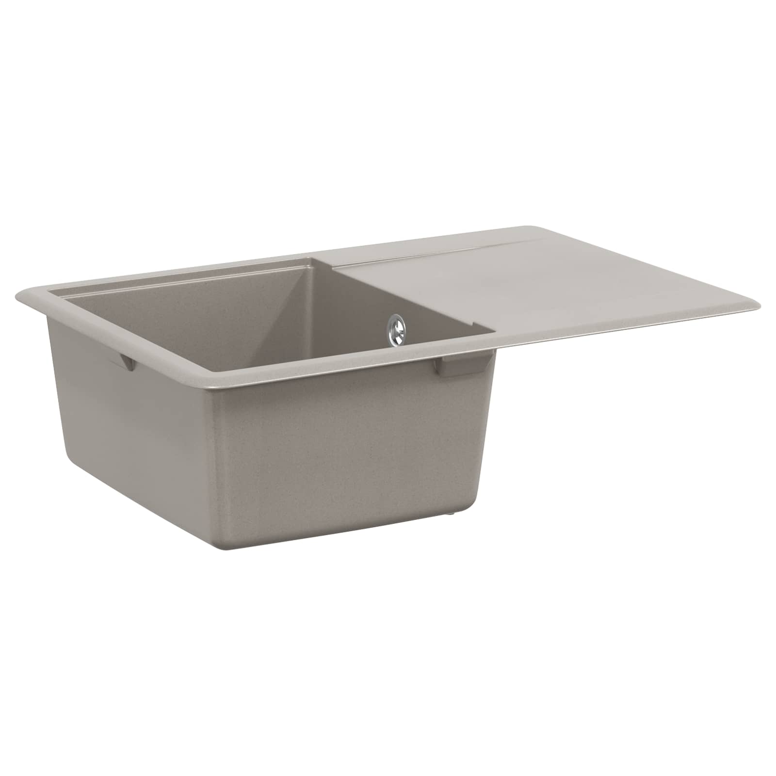 vidaXL Wasbak Zwart 470 x 440 mm Graniet