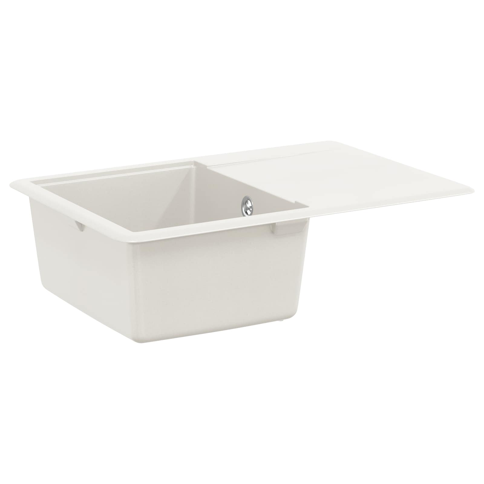 vidaXL Wasbak Zwart 470 x 440 mm Graniet