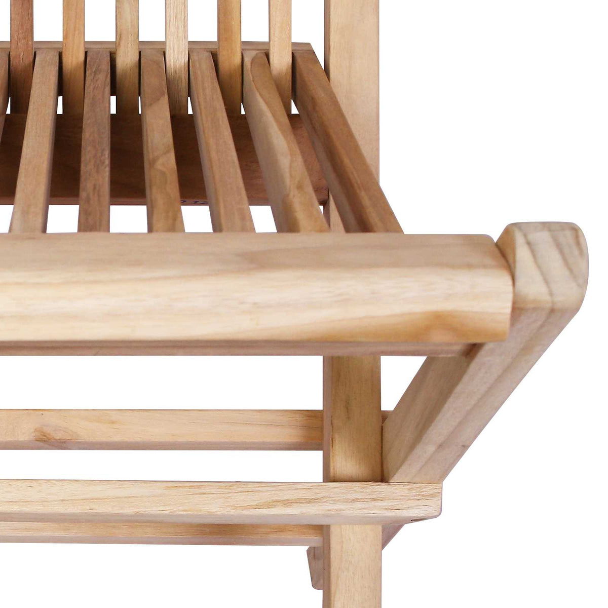 vidaXL Opvouwbare Tuinstoel 2 st Naturel Massief Teakhout