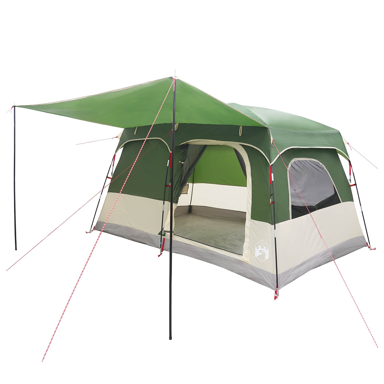 vidaXL Gezinstent met dak Groen 320 x 210 x 180 cm Polyester