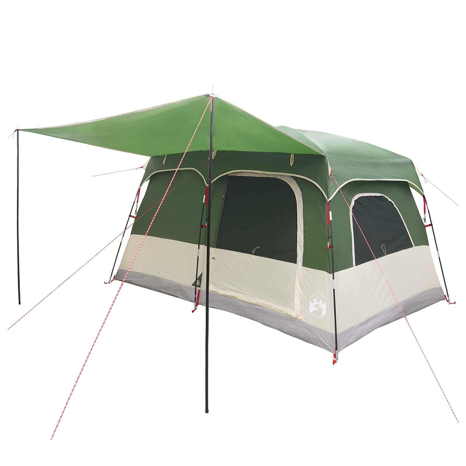 vidaXL Gezinstent met dak Groen 320 x 210 x 180 cm Polyester
