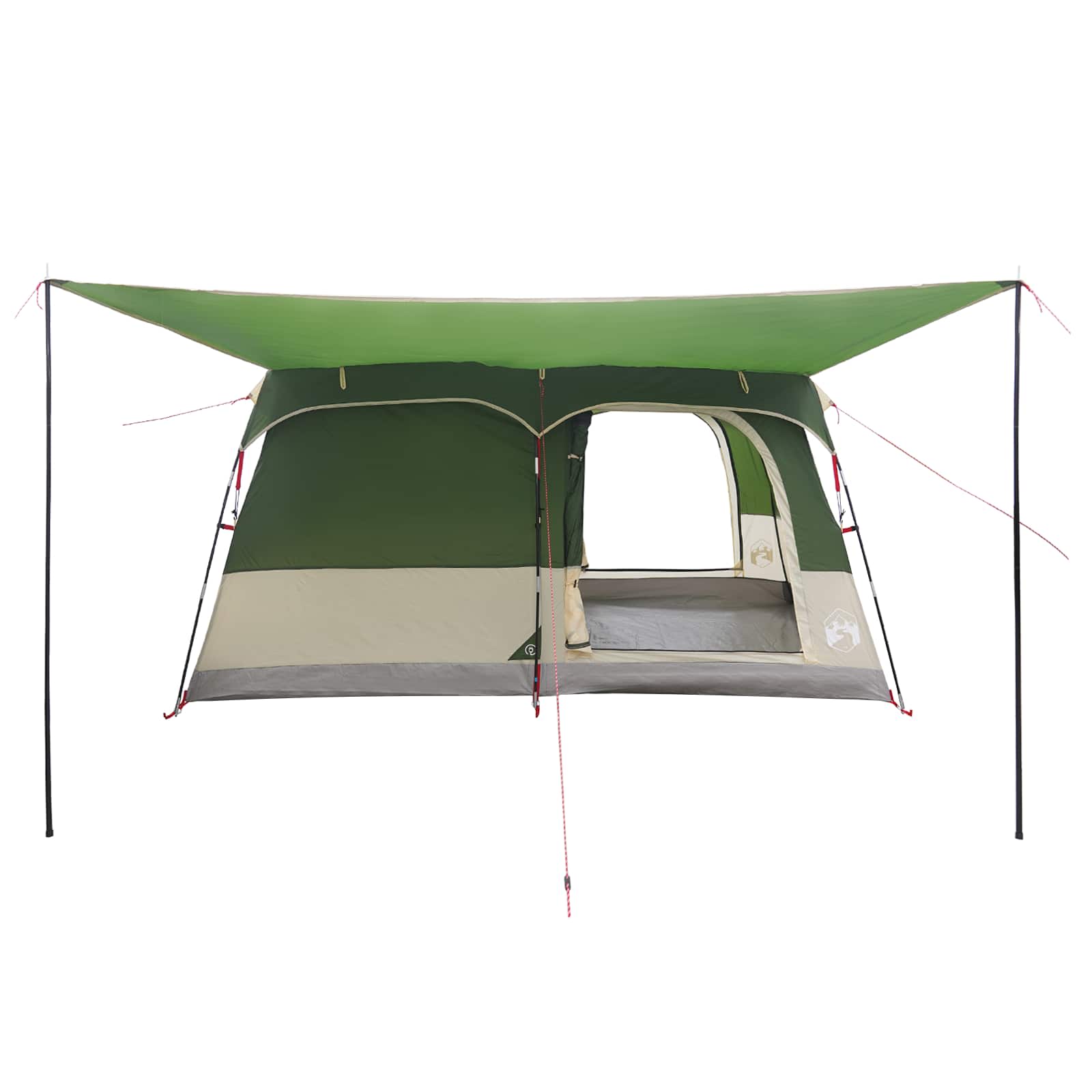 vidaXL Gezinstent met dak Groen 320 x 210 x 180 cm Polyester