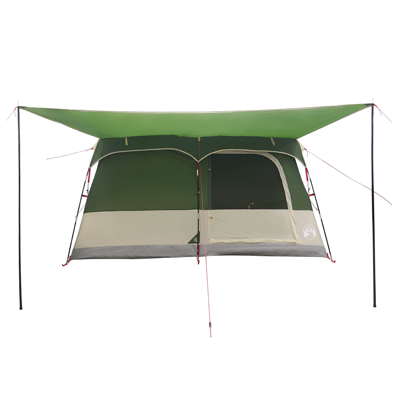 vidaXL Gezinstent met dak Groen 320 x 210 x 180 cm Polyester