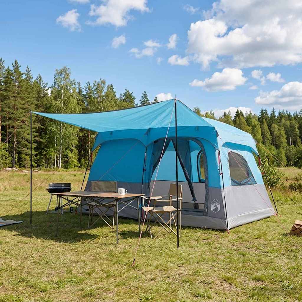 vidaXL Gezinstent met dak Groen 320 x 210 x 180 cm Polyester