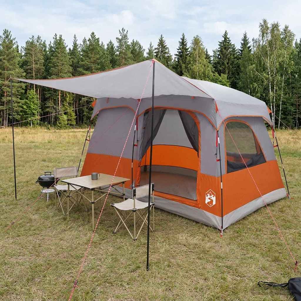 vidaXL Gezinstent met dak Groen 320 x 210 x 180 cm Polyester