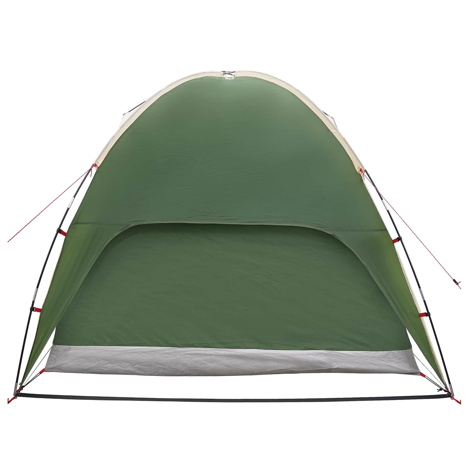 vidaXL Camping Tent met Regenhoes Waterdicht Groen 245 x 245 x 149 cm