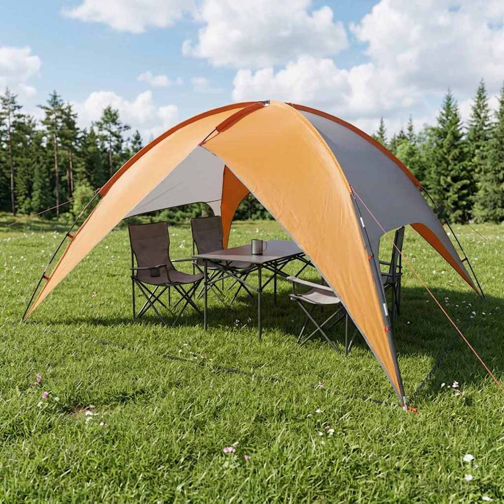 vidaXL Camping Tent met Regenhoes Waterdicht Groen 245 x 245 x 149 cm