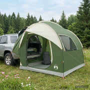 vidaXL Autotent met dak Groen 239 x 210 x 210 cm Polyester en staal