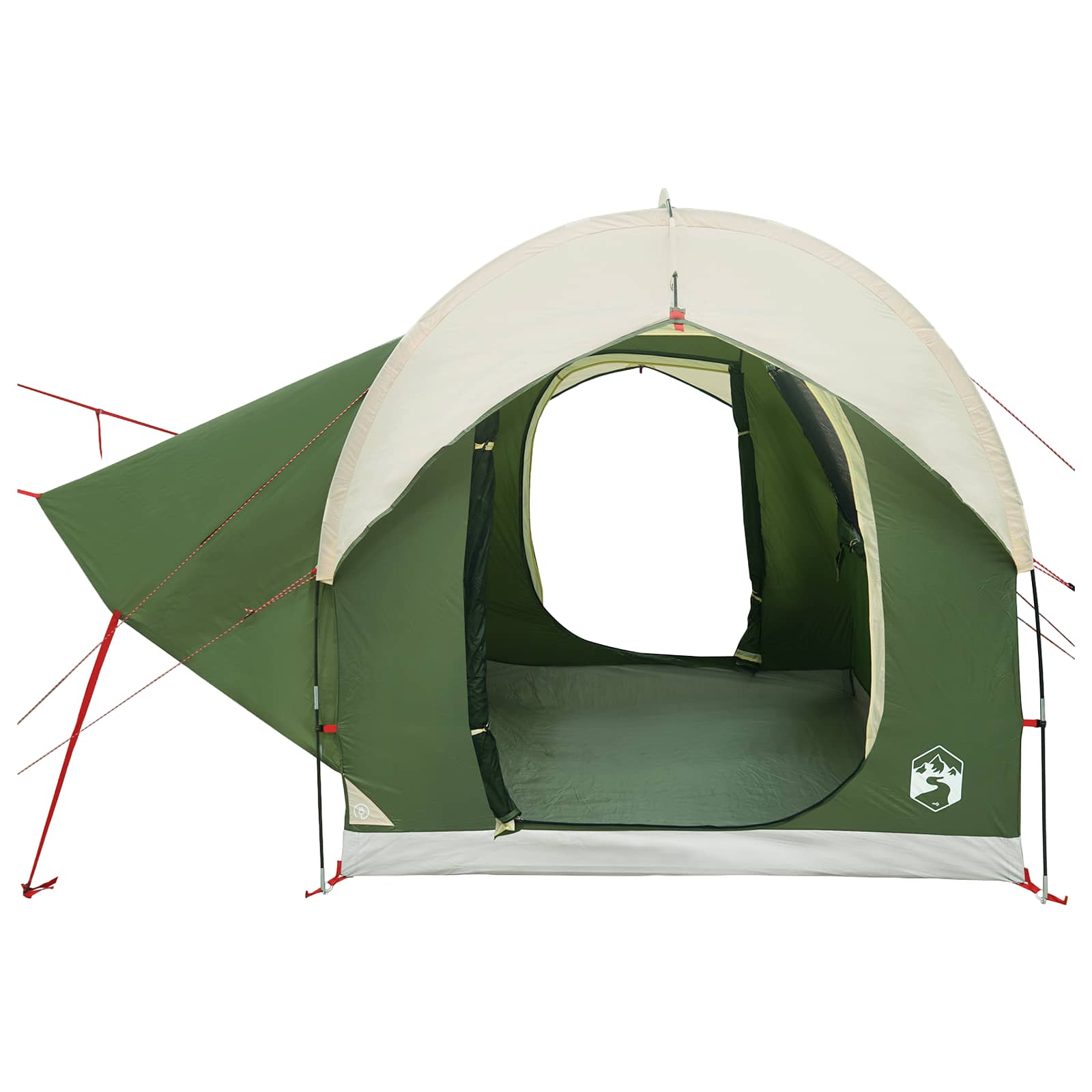 vidaXL Autotent met dak Groen 239 x 210 x 210 cm Polyester en staal