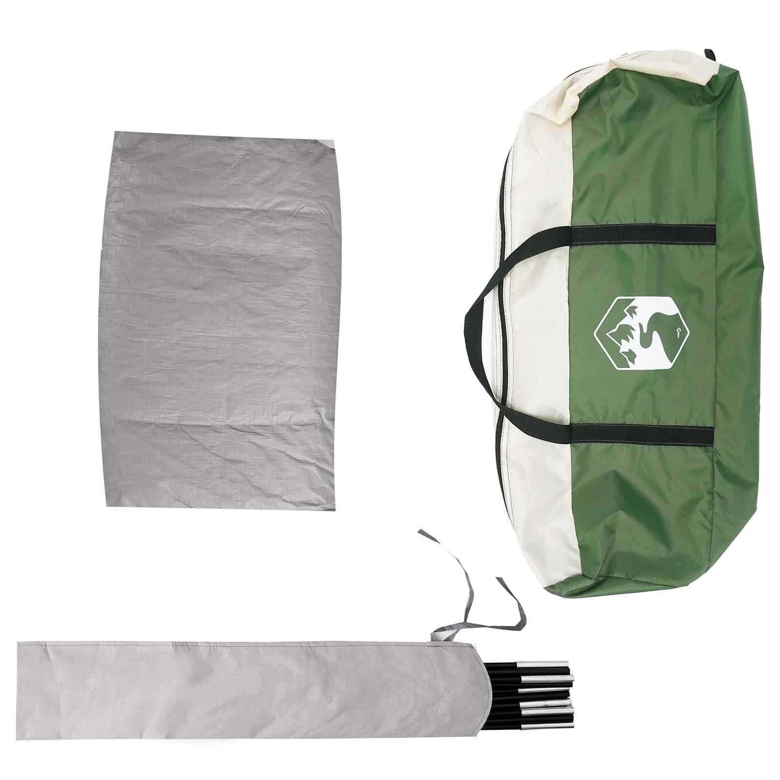 vidaXL Autotent met dak Groen 200 x 170 x 170 cm Polyester en staal