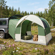 vidaXL Tailgate Tent met Regenfly Waterdicht Groen 4-persoons