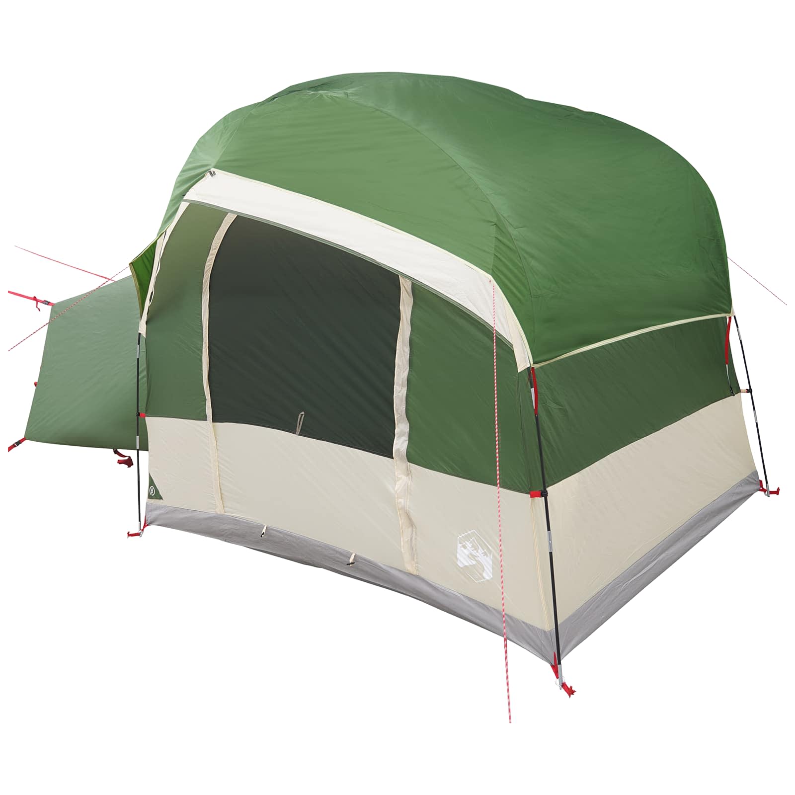 vidaXL Tailgate Tent met Regenfly Waterdicht Groen 4-persoons