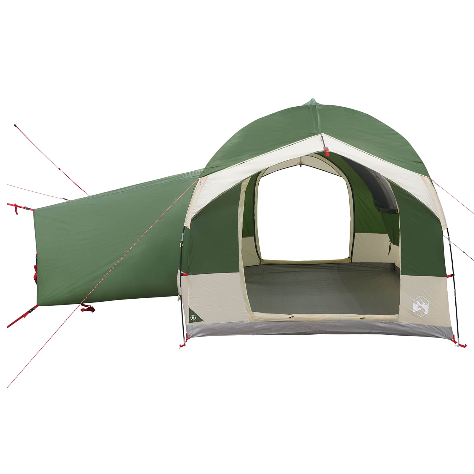 vidaXL Tailgate Tent met Regenfly Waterdicht Groen 4-persoons