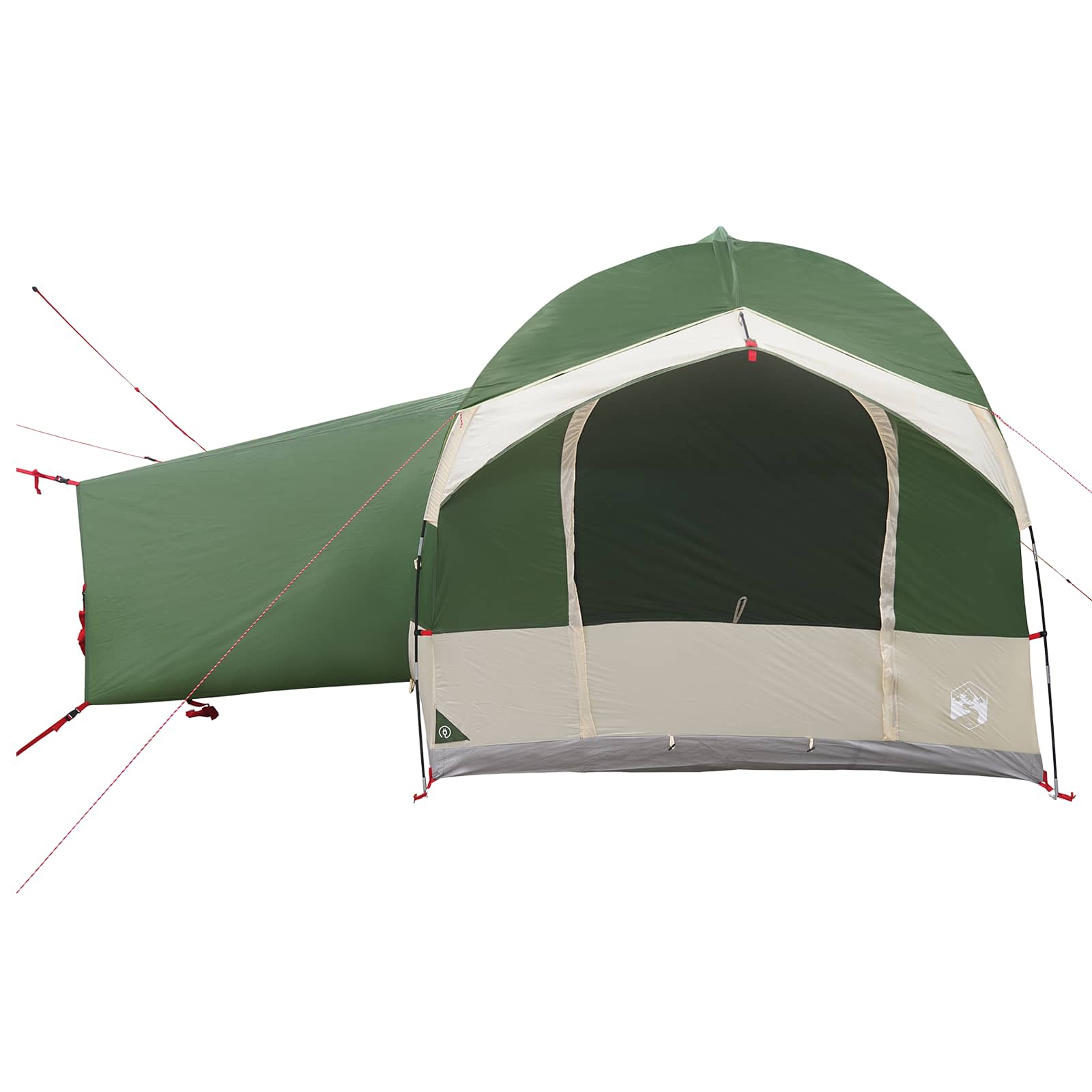vidaXL Tailgate Tent met Regenfly Waterdicht Groen 4-persoons