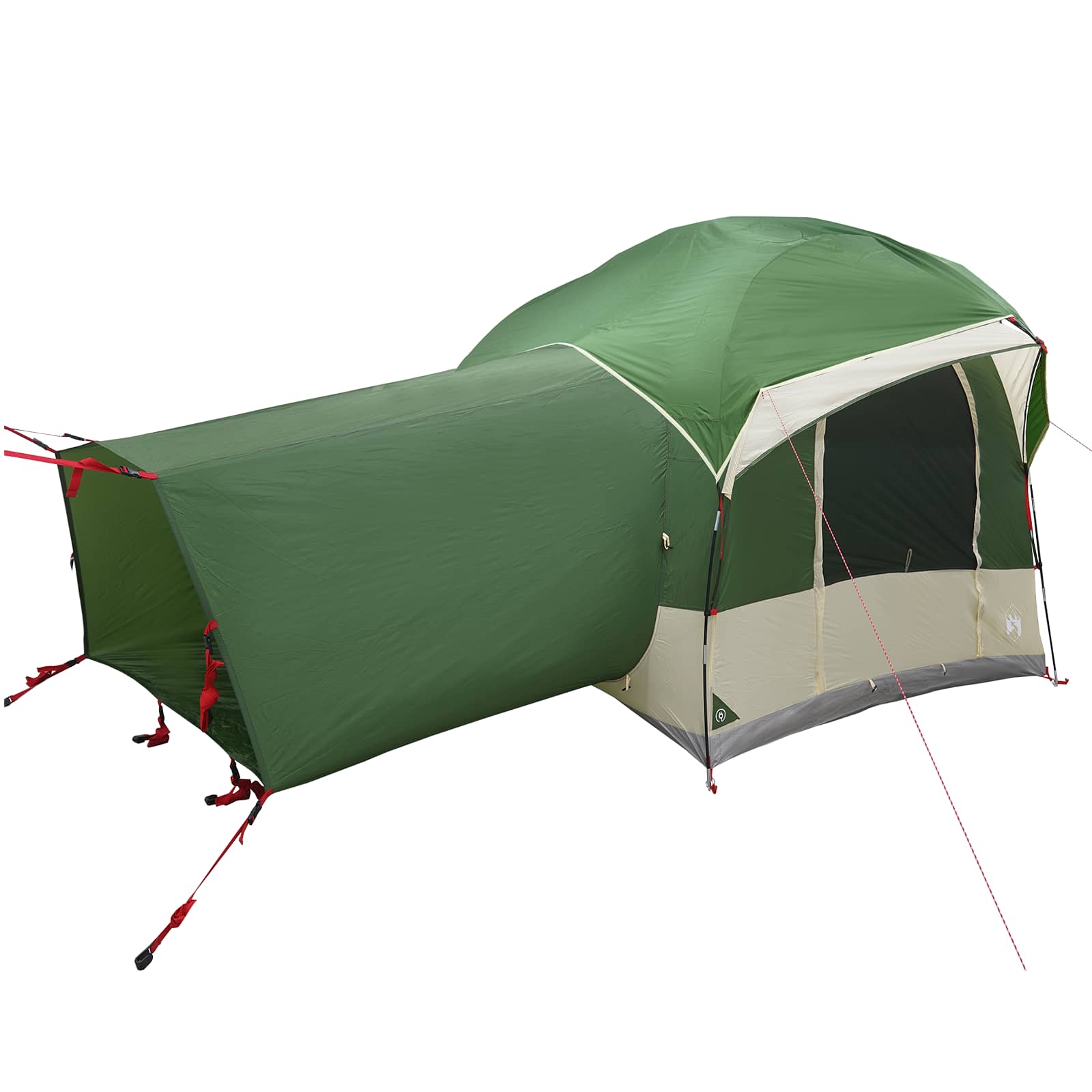 vidaXL Tailgate Tent met Regenfly Waterdicht Groen 4-persoons