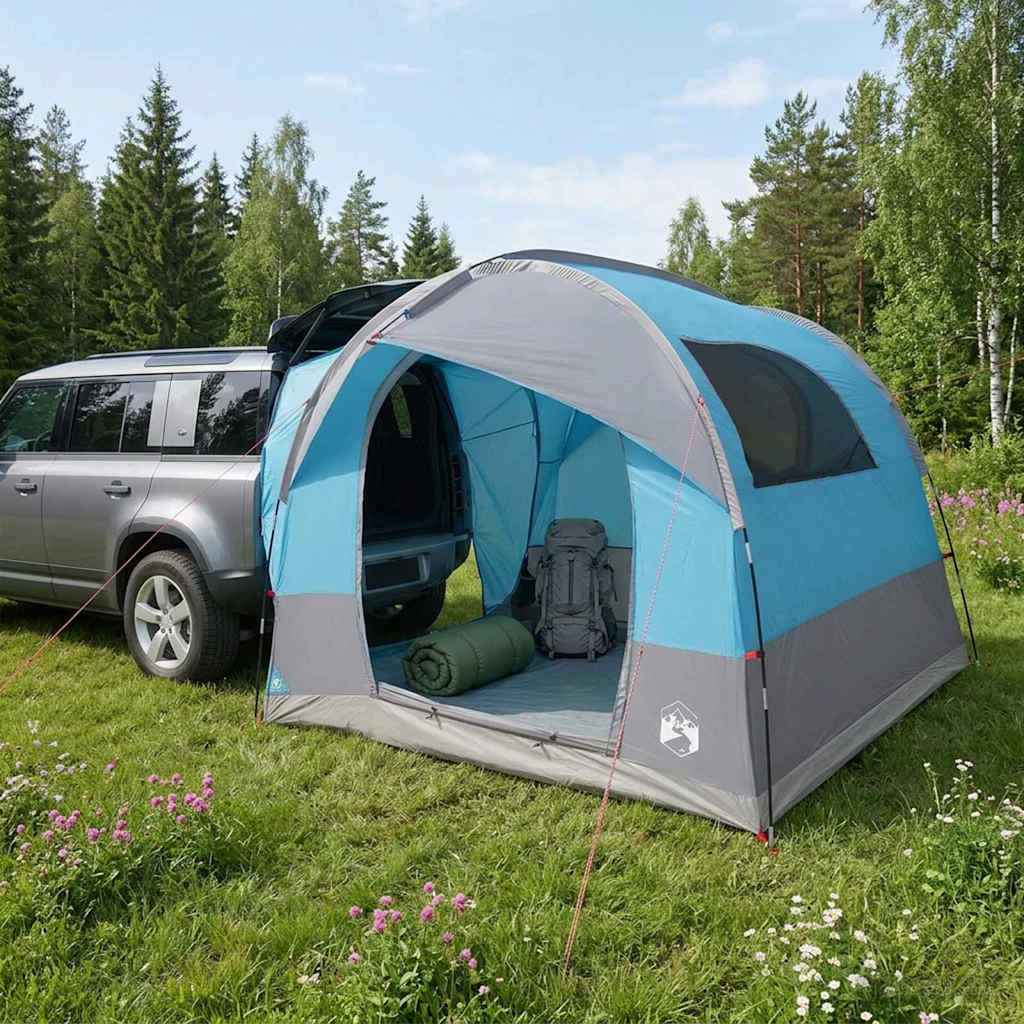 vidaXL Tailgate Tent met Regenfly Waterdicht Groen 4-persoons