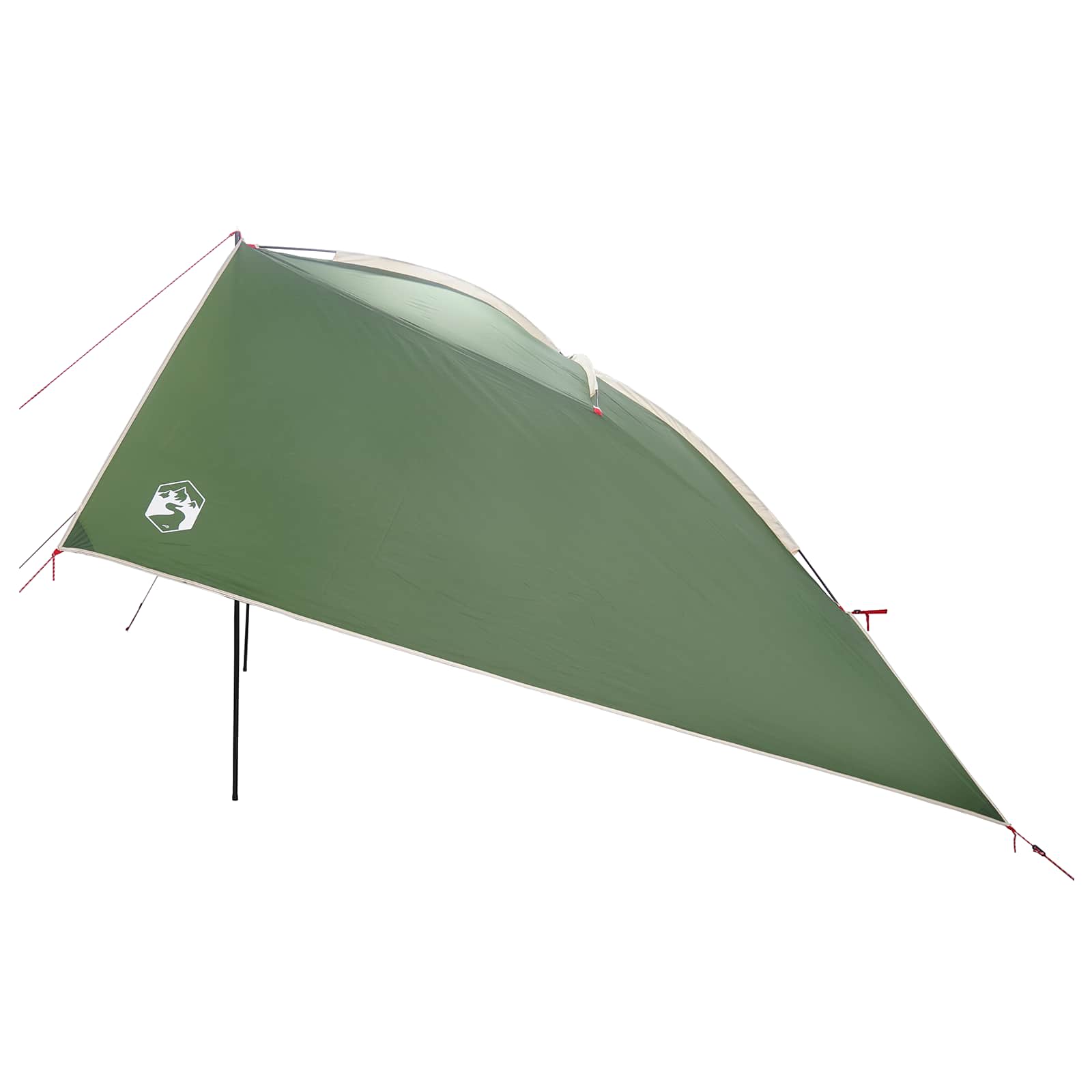 vidaXL Autotent met dak Groen 308 x 215 x 220 cm Polyester en staal