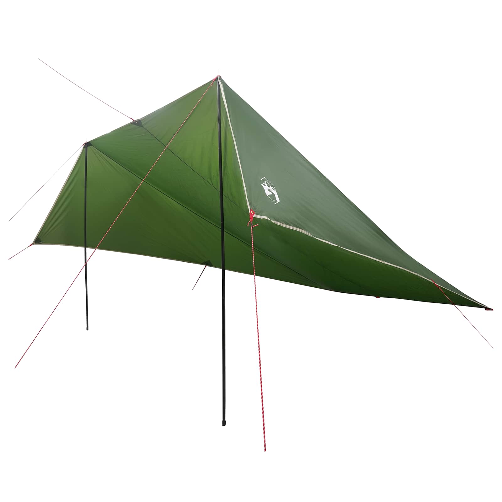 vidaXL Voertuig luifel Groen 518 x 580 x 215 cm Polyester en staal