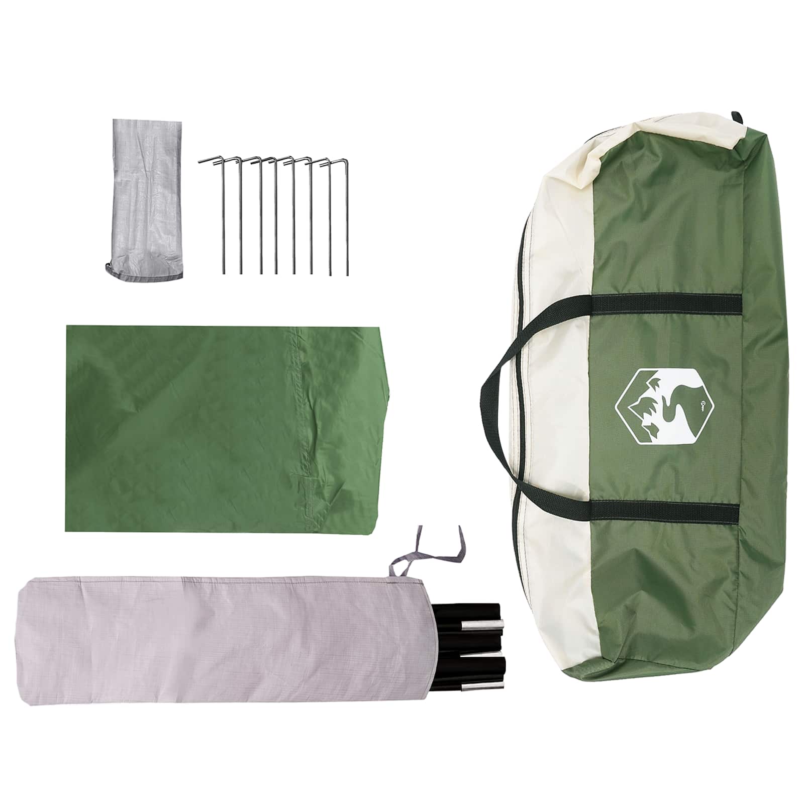vidaXL Voertuig luifel Groen 518 x 580 x 215 cm Polyester en staal