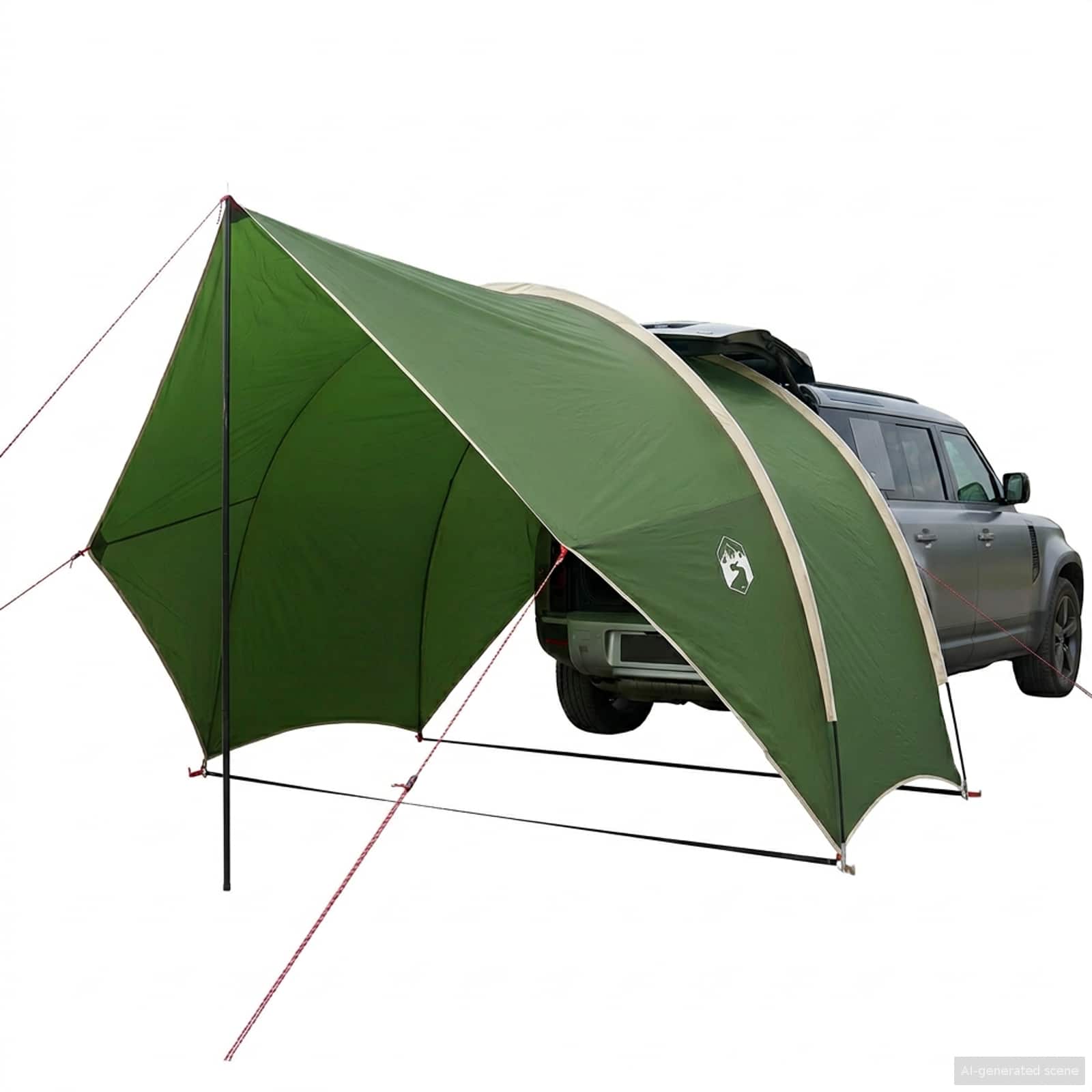 vidaXL Tailgate Luifel Waterdicht Groen 405 x 280 x 220 cm