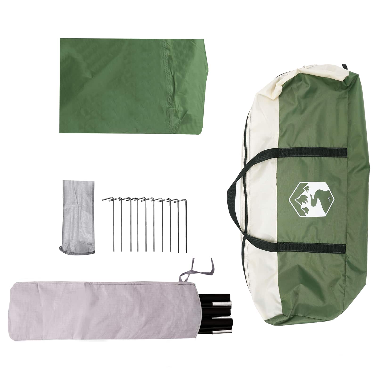 vidaXL Tailgate Luifel Waterdicht Groen 405 x 280 x 220 cm