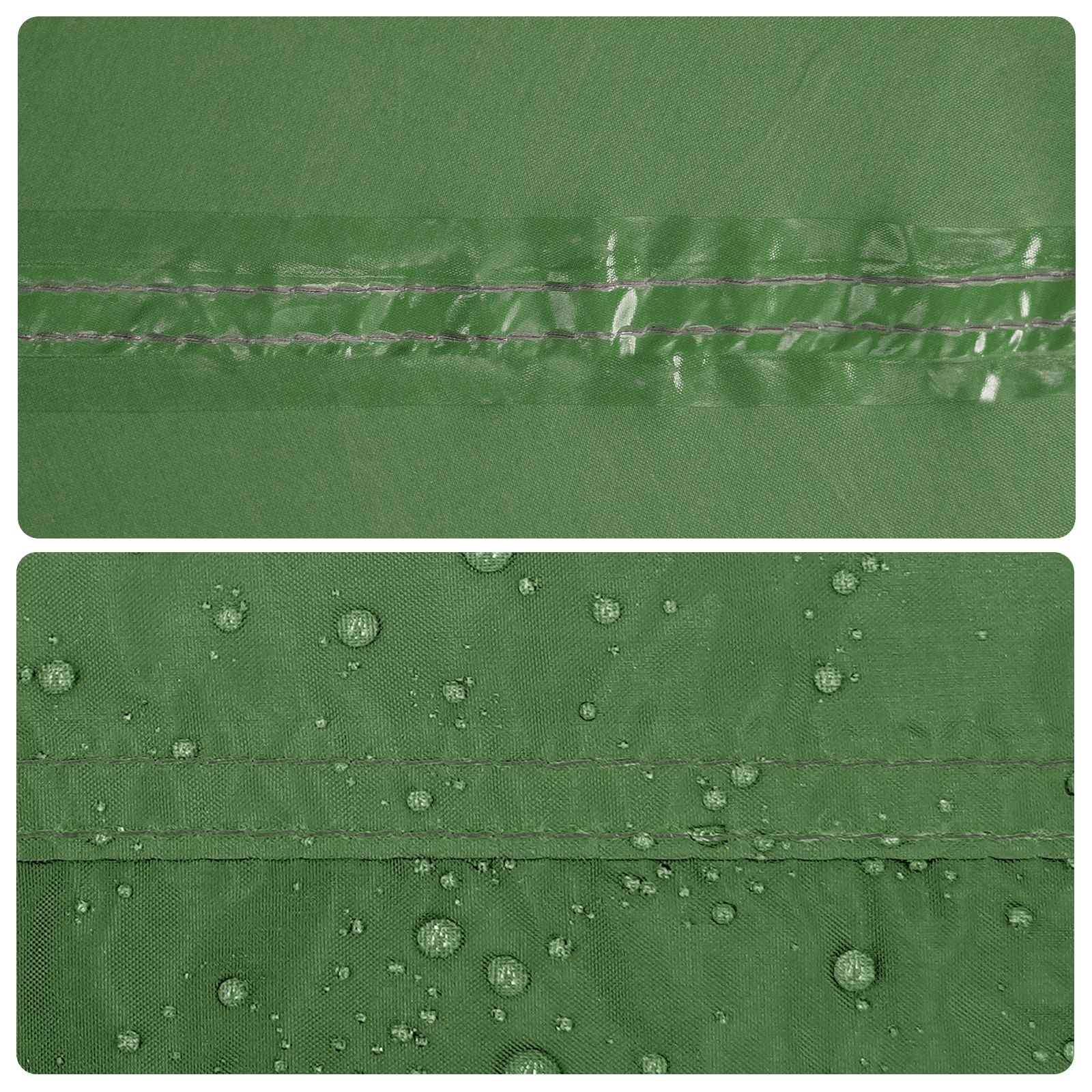 vidaXL Campingzeil met gaaswanden Groen 340 x 260 x 220 cm