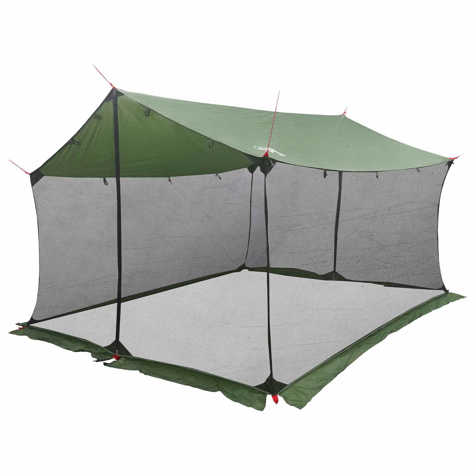 vidaXL Campingzeil met gaaswanden Groen 340 x 260 x 220 cm