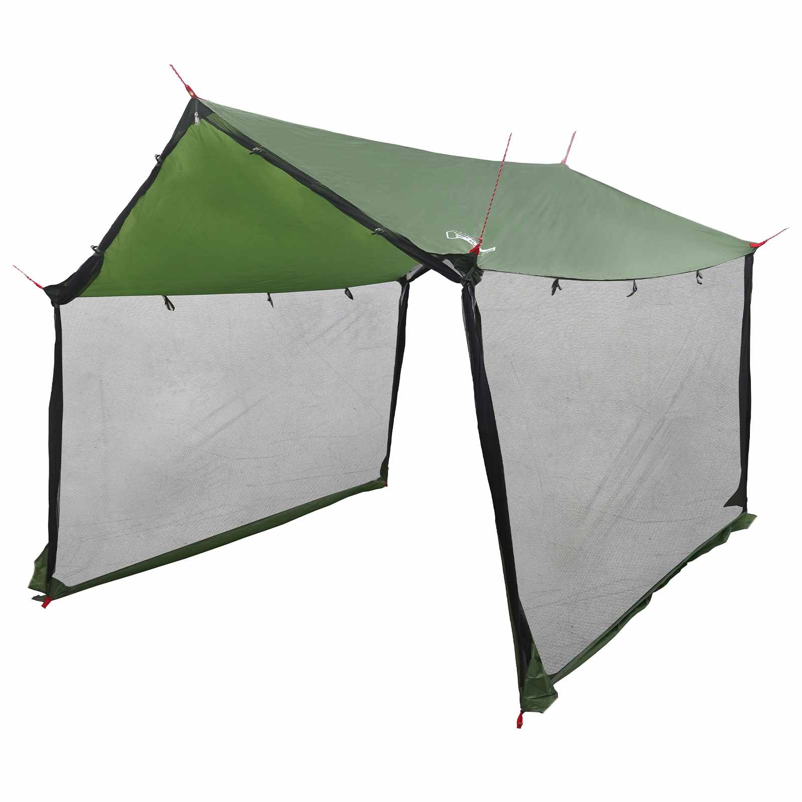 vidaXL Campingzeil met gaaswanden Groen 340 x 260 x 220 cm