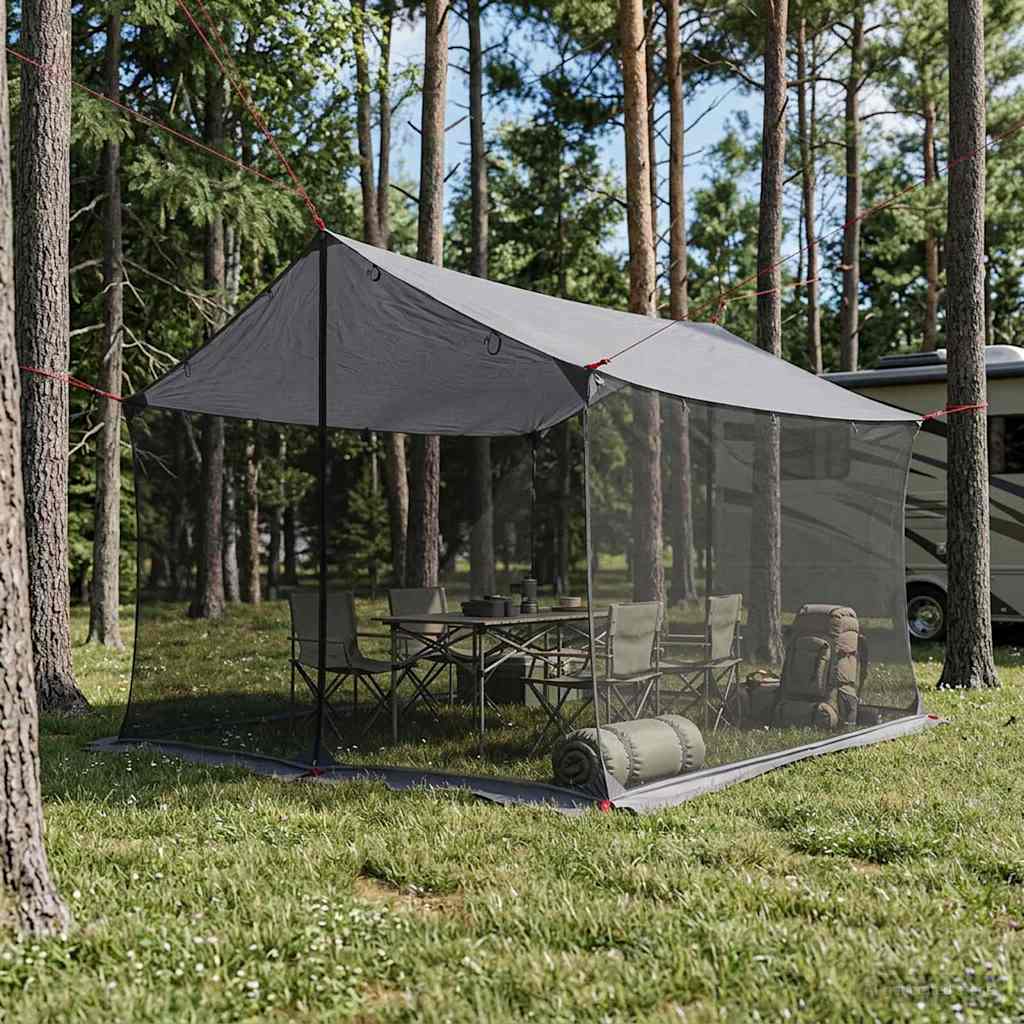 vidaXL Campingzeil met gaaswanden Groen 340 x 260 x 220 cm