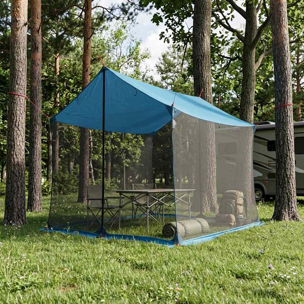 vidaXL Campingzeil met gaaswanden Groen 340 x 260 x 220 cm