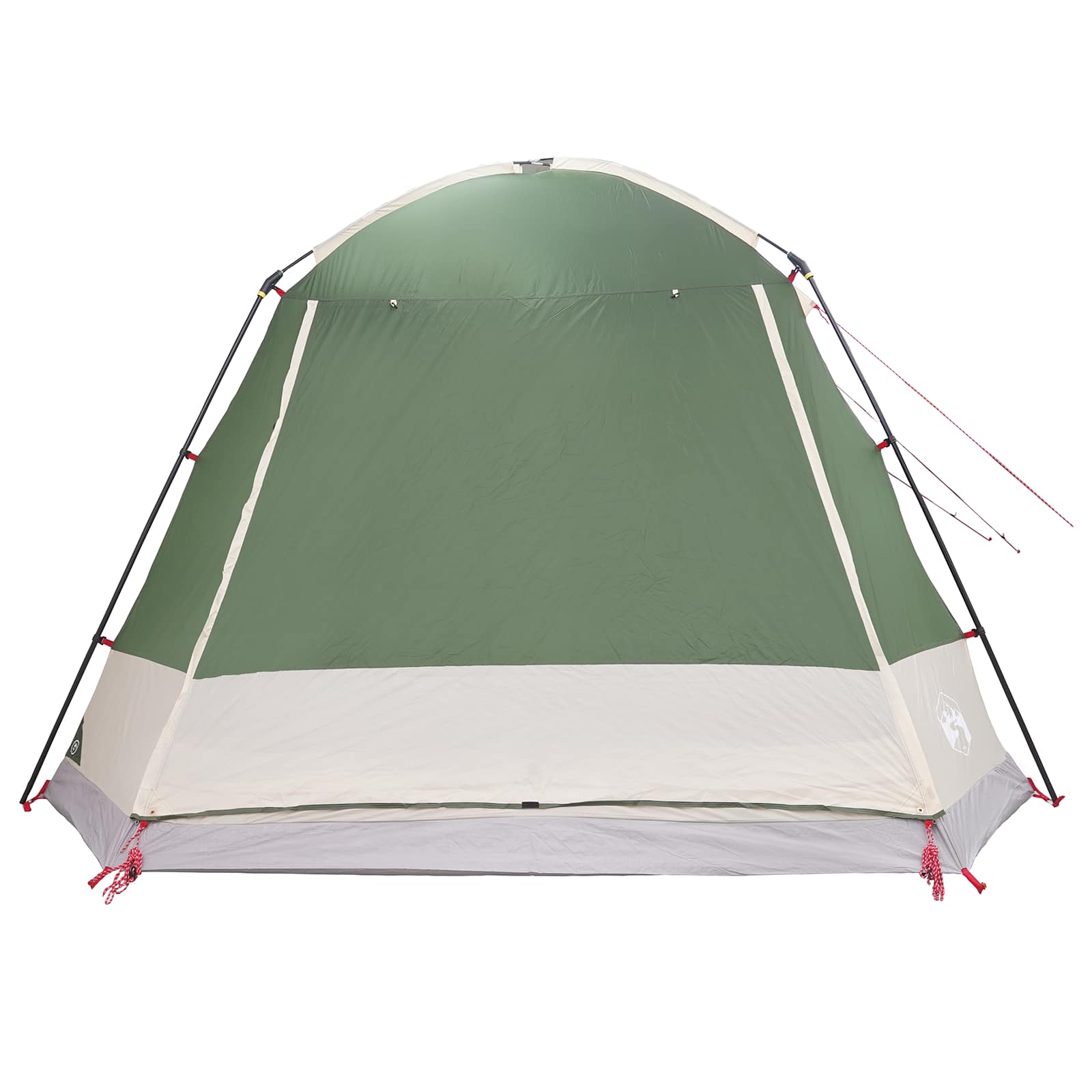 vidaXL Huisje Tent met dak Groen 12-Persoons Polyester en staal