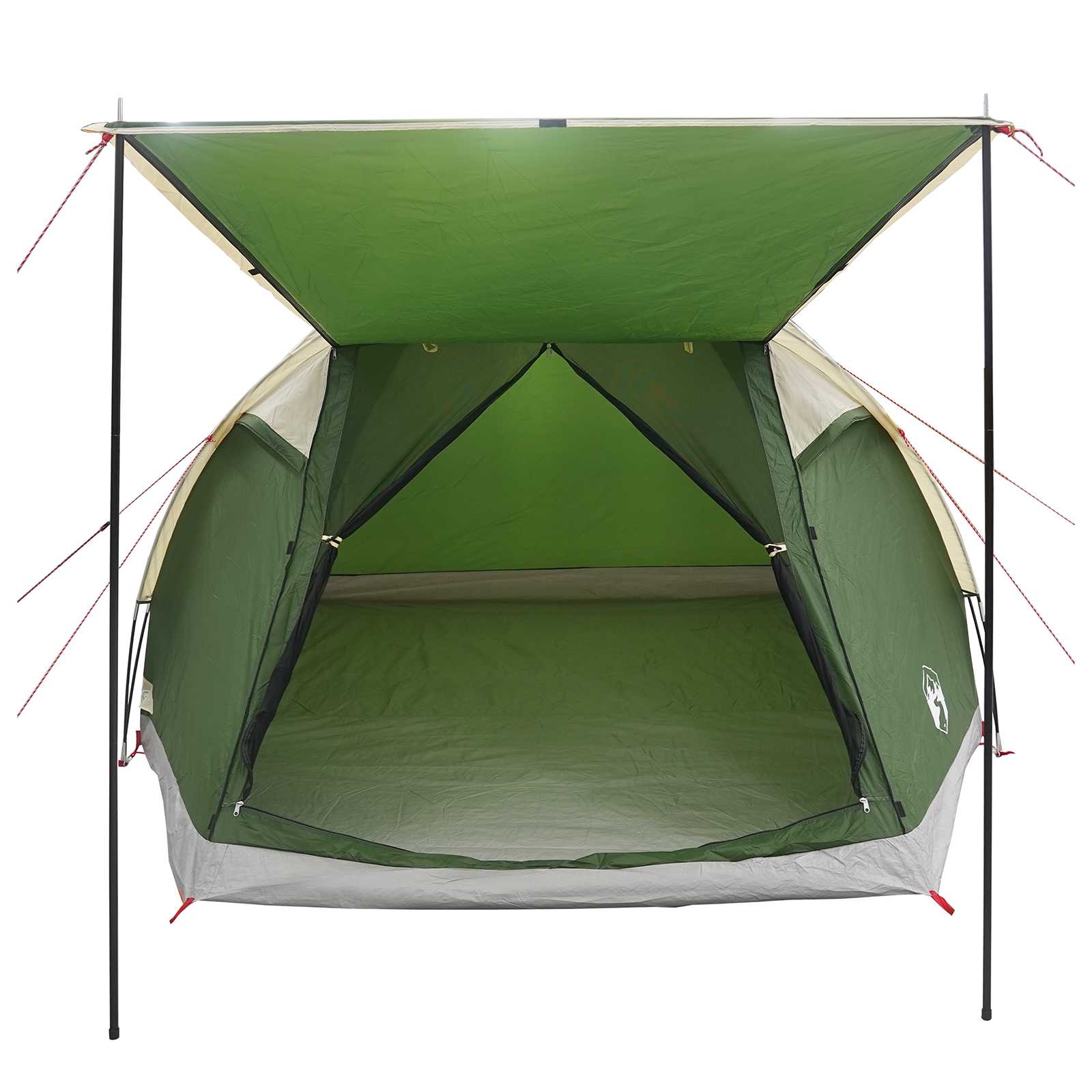 vidaXL Huisje Tent met dak Blauw 4-persoons Polyester en staal