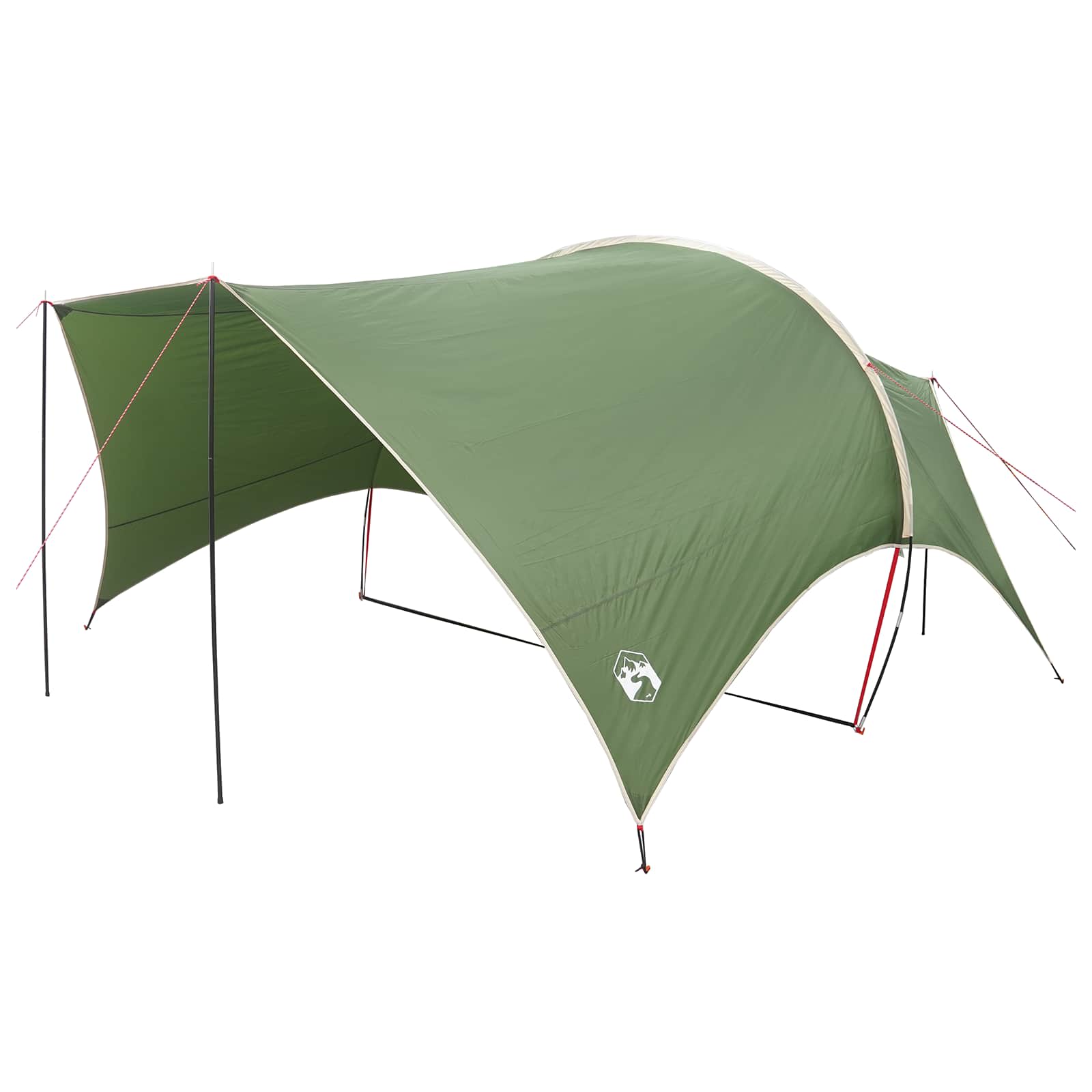 vidaXL Camping Tarp Waterbestendig Groen 550 x 400 x 230 cm