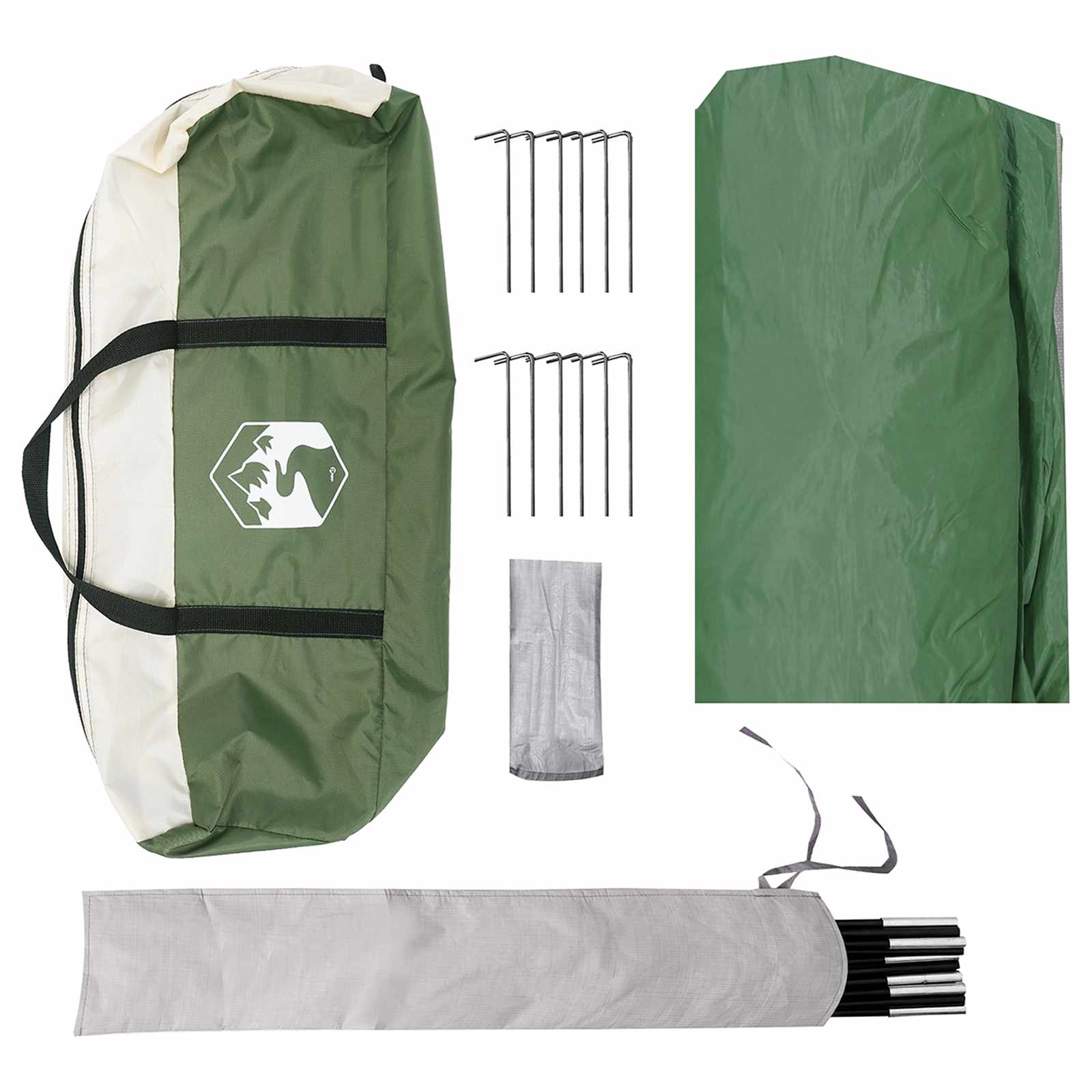 vidaXL Camping Tarp Waterbestendig Groen 550 x 400 x 230 cm