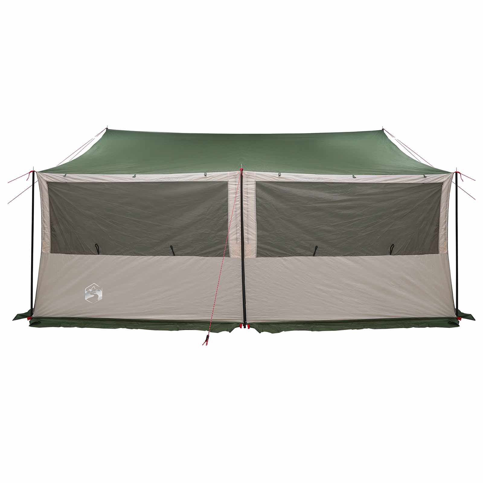 vidaXL Gezinstent met dak Groen 450 x 400 x 265 cm Polyester en staal