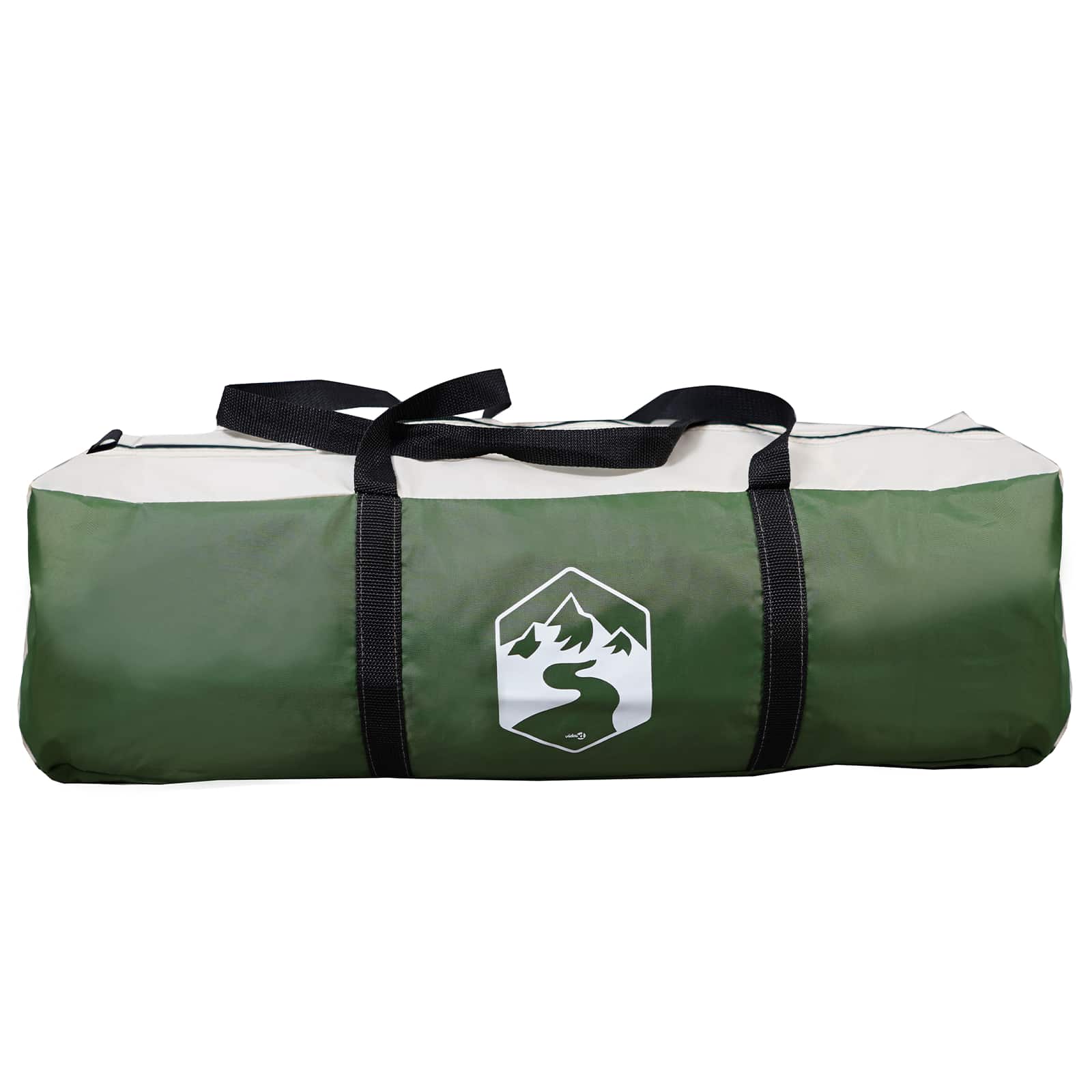 vidaXL Gezinstent met dak Groen 450 x 400 x 265 cm Polyester en staal