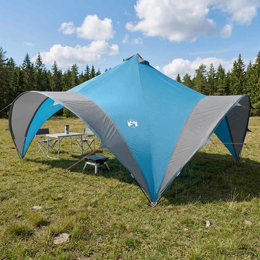 vidaXL Partytent met dak Groen 500 x 500 x 350 cm Polyester en staal