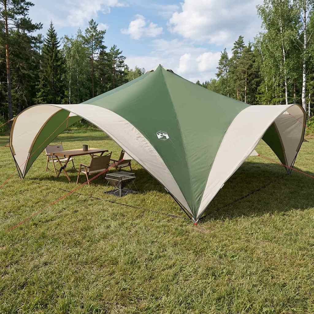 vidaXL Partytent met dak Groen 500 x 500 x 350 cm Polyester en staal